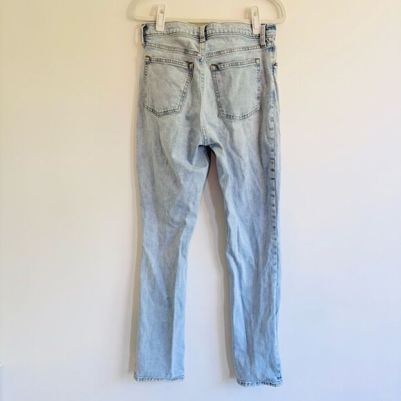 Abercrombie & Fitch The Skinny High Rise Jeans – Front Slit, Light Wash, Sz 29 - Picture 5 of 7